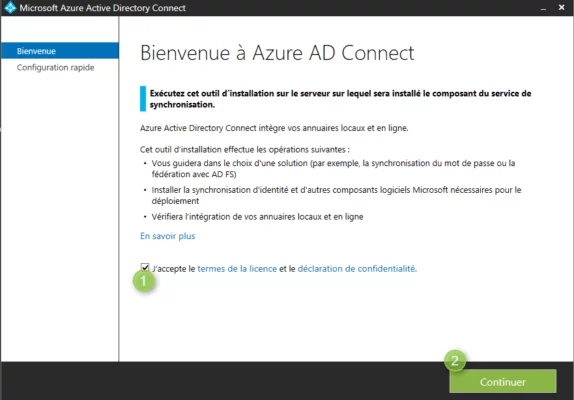 Azure AD Connect installation