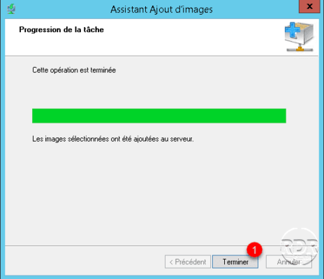 Image de démarrage ajoutée à WDS