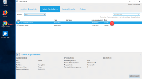 sccm deploiement application