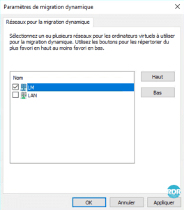 Configuration live migration