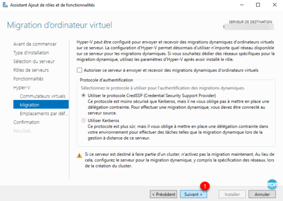 Dynamic migration configuration