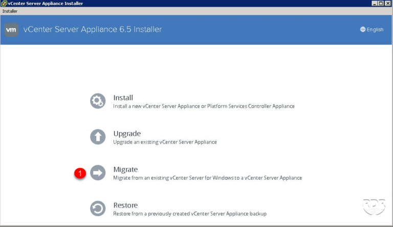 Migration de Windows vCenter 5.5 vers VCSA 6.5 appliance