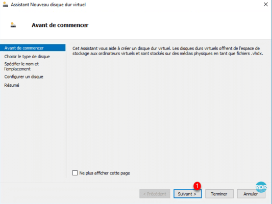 Assistant création VHD