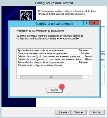 Basculement DHCP configuré