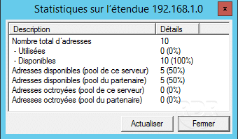 Statistique DHCP