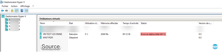 Hyper-V setting up replication between two hosts