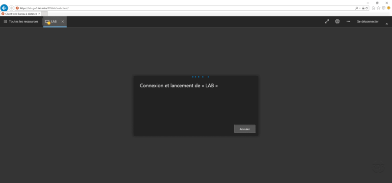 Client HTML5 pour Microsoft Remote Desktop Service