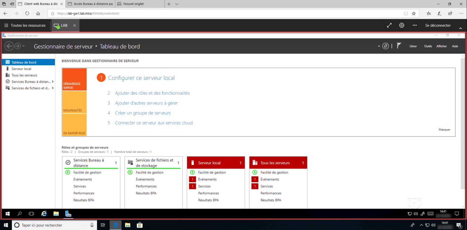 HTML5 client for Microsoft Remote Desktop Service - RDR-IT
