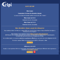 GLPI, base de données à jour