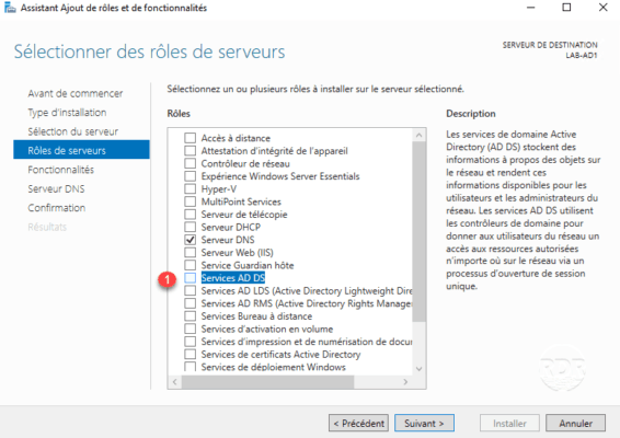 Service de domaine Active Directory