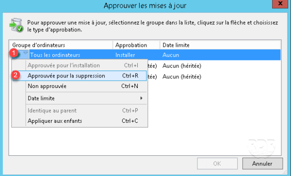 Approuvé la désinstallation