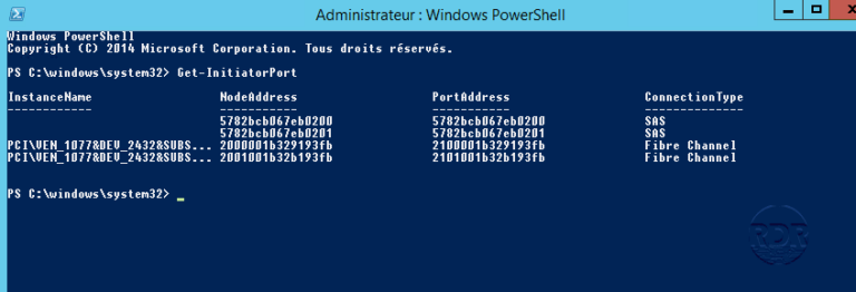 View the World Wide Name (WWN) of SAN storage controllers in PowerShell