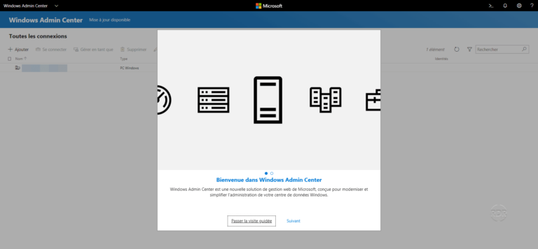 Install and use the Admin Center on Windows 10