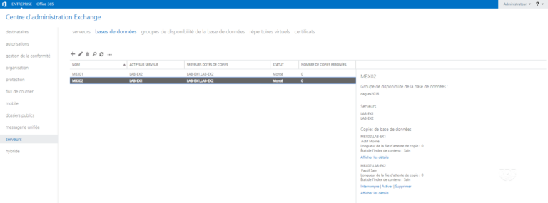 Exchange 2016: how to set up a DAG