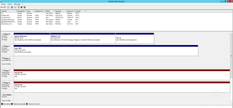 Create a raid 1 with Windows