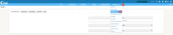 notification configuration