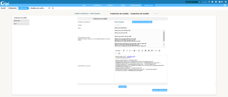 GLPI : comprendre le système de notification