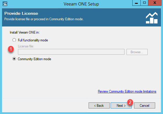 veeam community edition limits