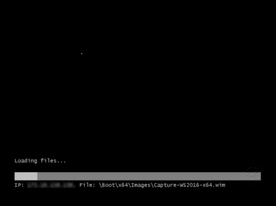 WDS - PXE Boot on capture image