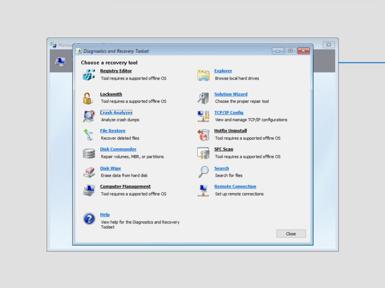 DaRT: configuration and integration with MDT
