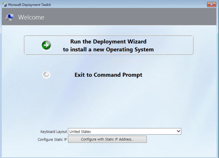 MDT : personnaliser les fenetres de l&rsquo;assistant WinPE (LTI)
