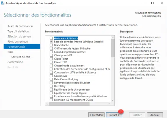 Install wizard