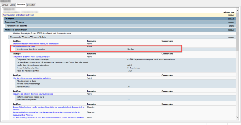 WSUS: Set up client-side targeting