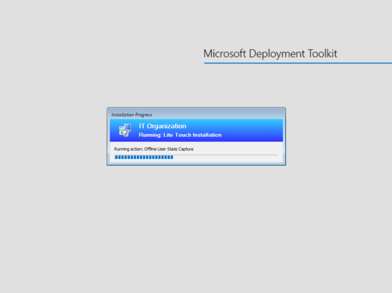 MDT: saving user profiles with USMT
