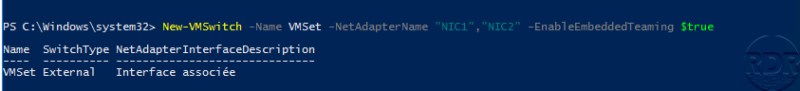 New Vmswitch Enable Embedded Teaming