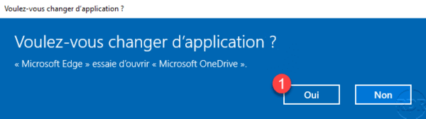 Confirm open OneDrive