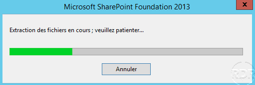 Extracting files for install Sharepoint 2013