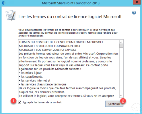 Accept license Sharepoint 2013