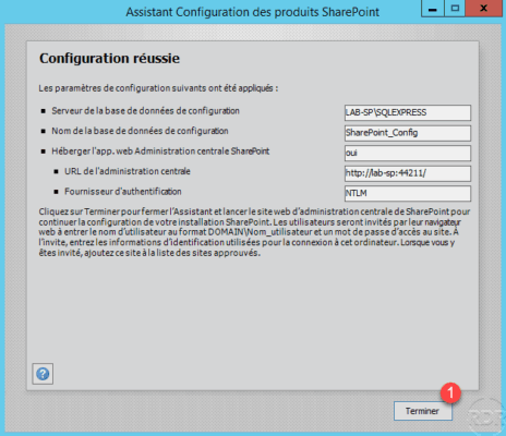 completed sharepoint 2013 configuration