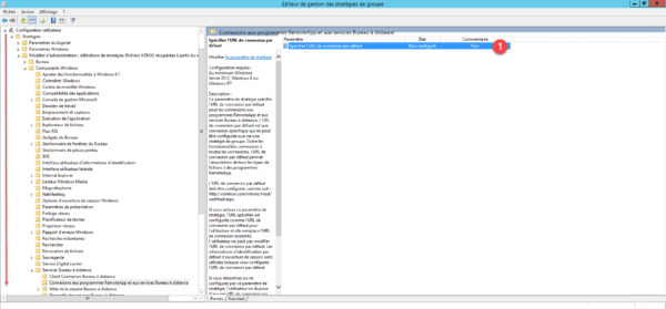 Configuration de la stratégie groupe / Group Policy Configuration