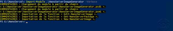 Load module Nano Server Image Generator