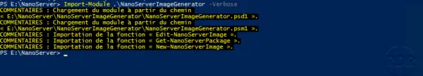 Load module Nano Server Image Generator