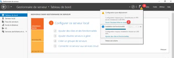 Ouvrir l'assistant de configuration du serveur VPN / Open the VPN Server Configuration Wizard