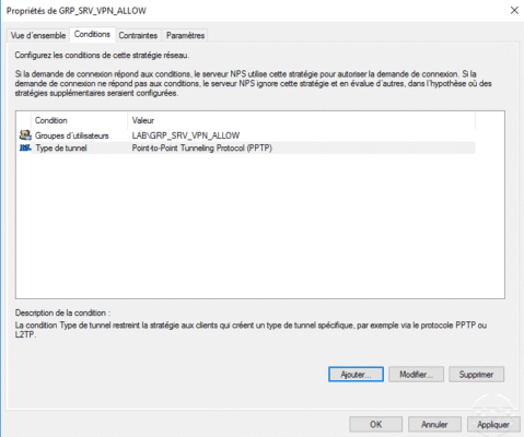 condition ajoutée au serveur VPN / condition added to the VPN server