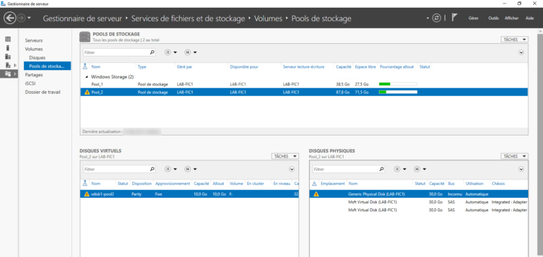 Storage Pool: Change a Physical Disk