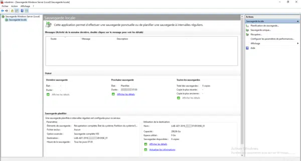 Overview Windows Backup