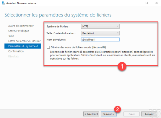 Configure the file system