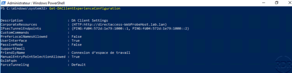 Show DirectAccess config in PowerShell