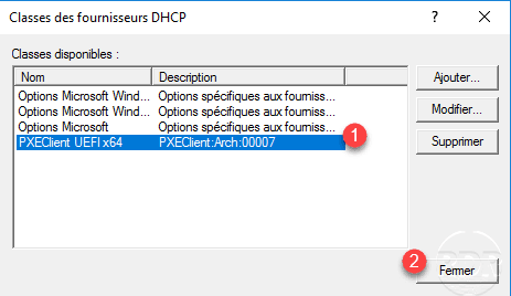 class dhcp added