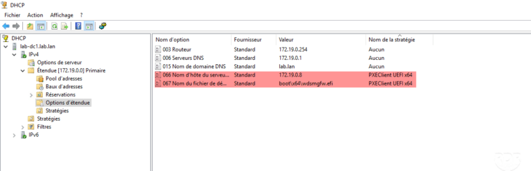 WDS: DHCP configuration for UEFI