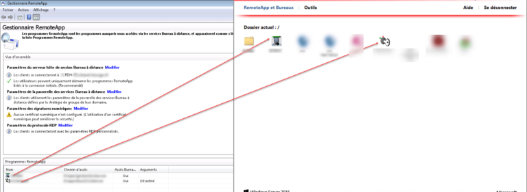 Publier des RemoteApp 2008R2 sur une ferme RDS 2012R2/2016/2019