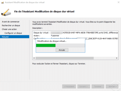 Wait during merging disk