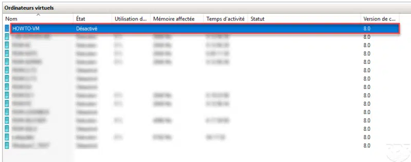 Computer created on Hyper-V