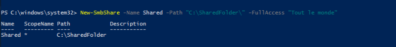 New-SmbShare - PowerShell