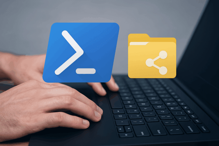 Share a folder in PowerShell