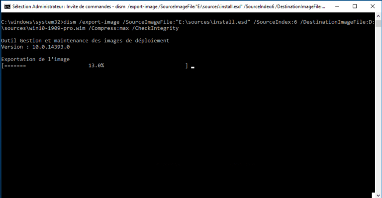 Convert an ESD file to WIM